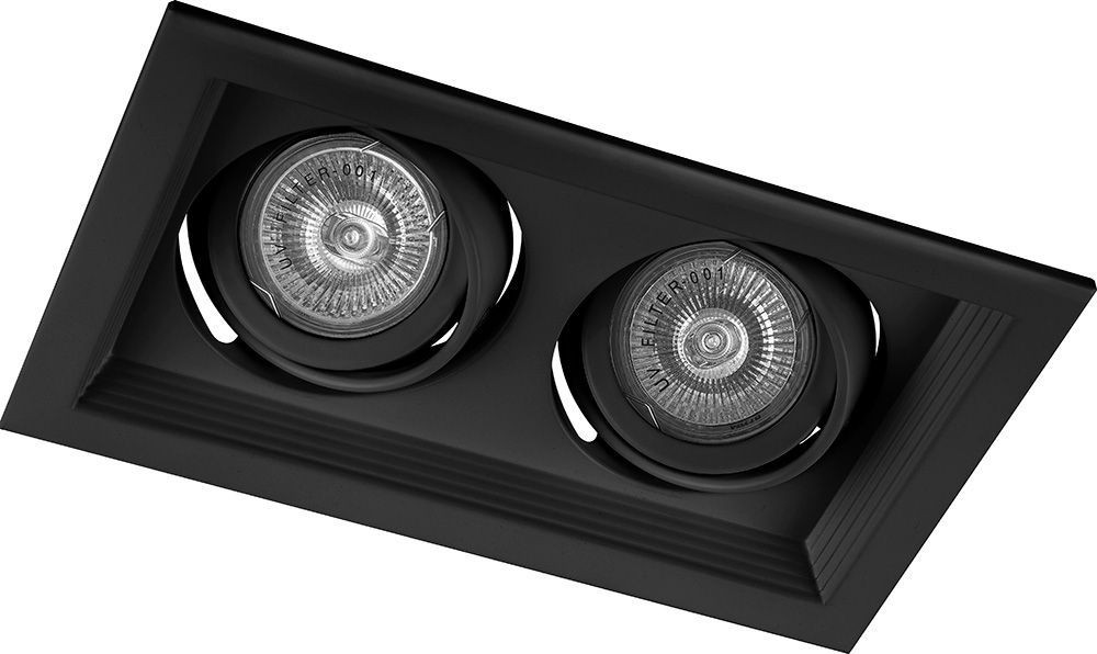 Встраиваемые светодиодные светильники Встраиваемый светодиодный светильник Feron DLT202 черный 32442