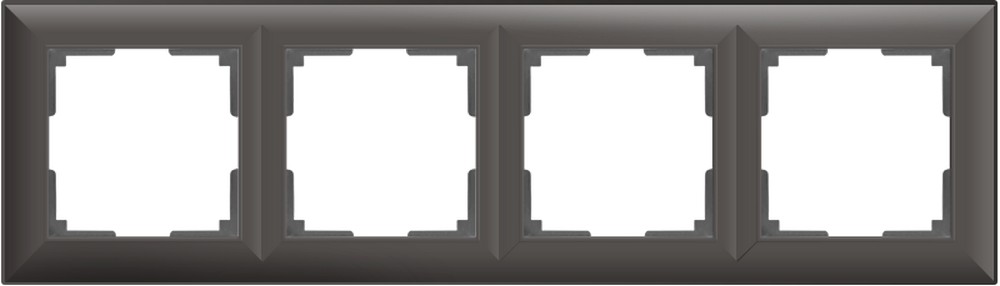 Рамки Werkel Fiore Рамка Werkel Fiore на 4 поста (серо-коричневый) W0042207