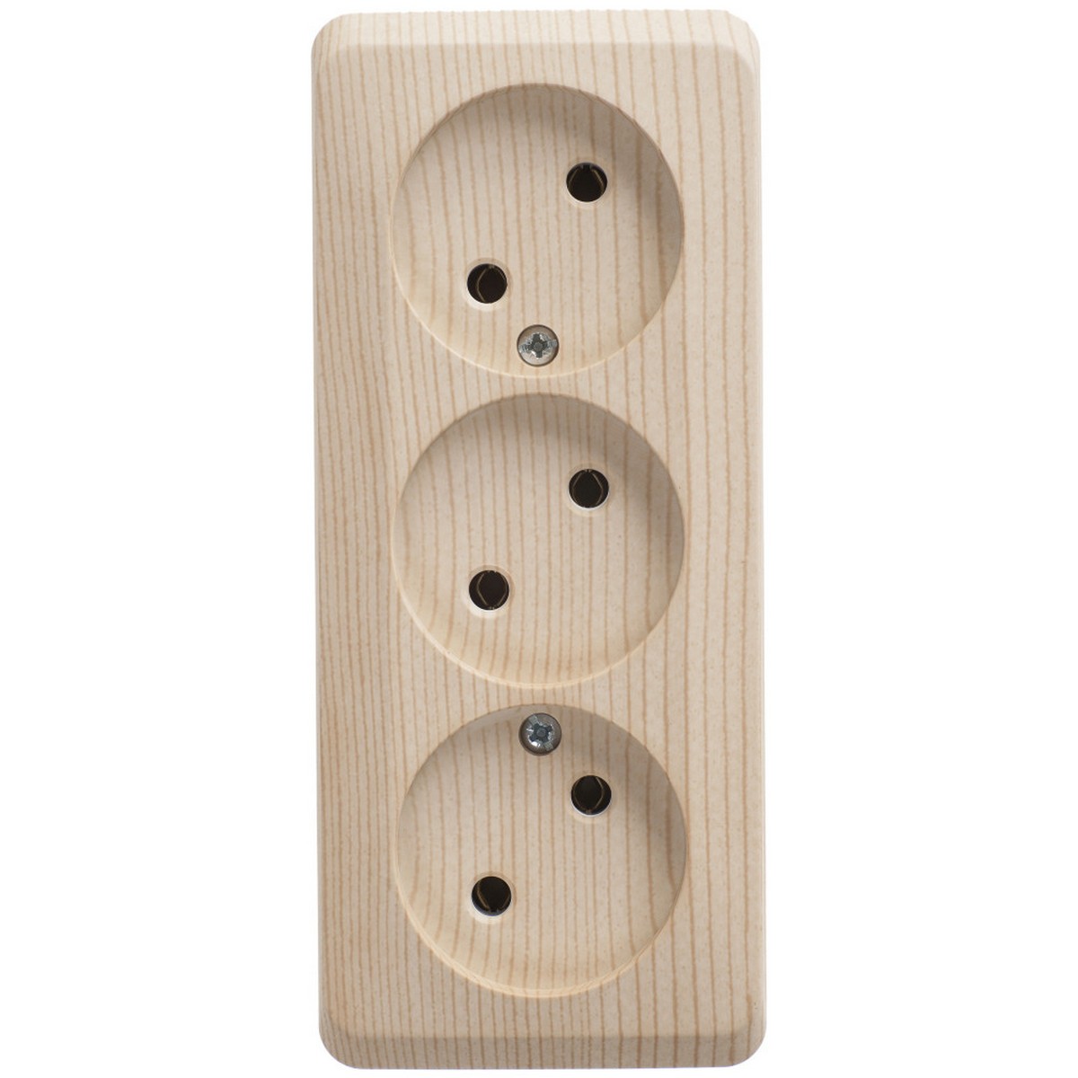 Этюд Дача Розетка 3-ая Systeme Electric Этюд наружный Сосна б/з без шторок 16А 250B PA16-009D