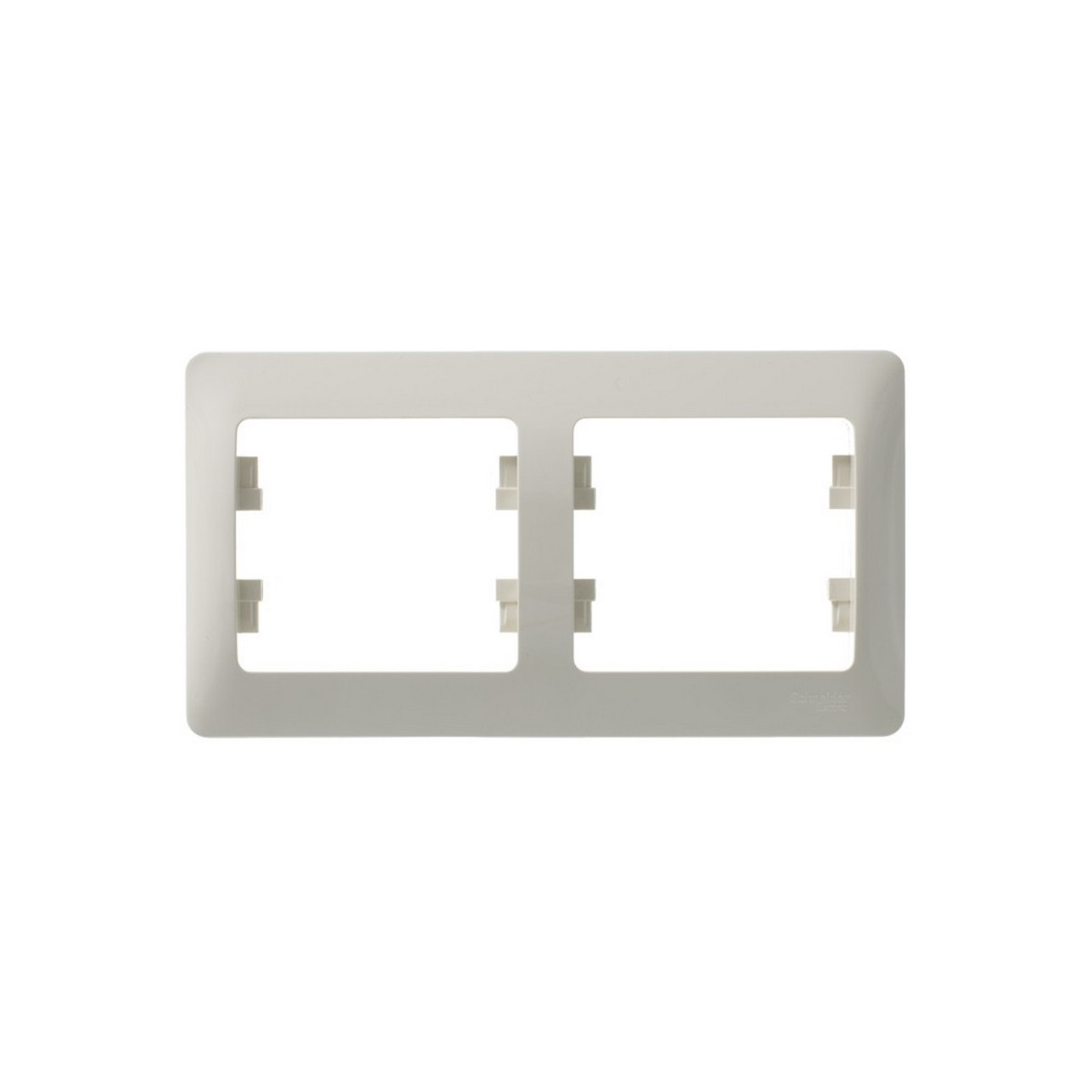 Glossa Бежевый Рамка Systeme Electric Glossa Бежевый 2-я, горизонтальная GSL000202