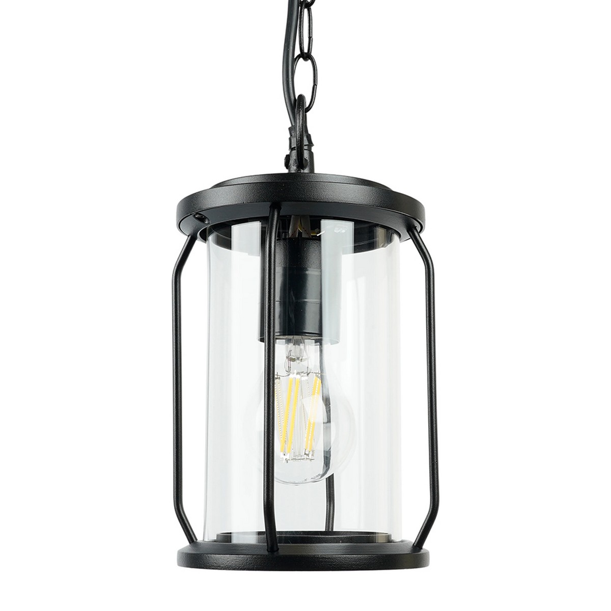 Уличные светильники на цепочке Светильник садово-парковый Feron PL795 на цепочке 100W 220-240V E27 черный 51966 