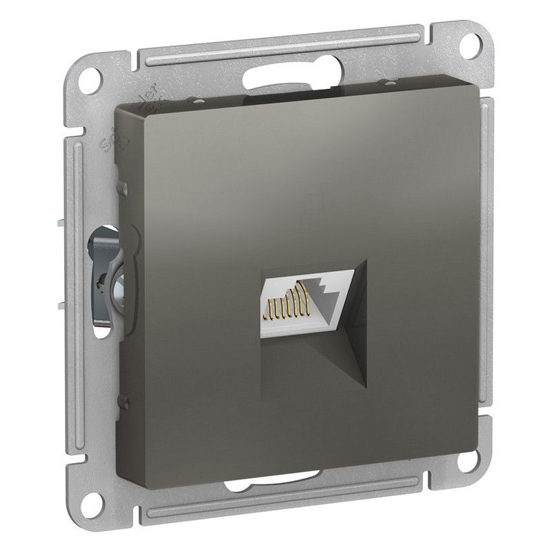 AtlasDesign Сталь Розетка компьютерная Systeme Electric AtlasDesign Сталь RJ45, ATN000983