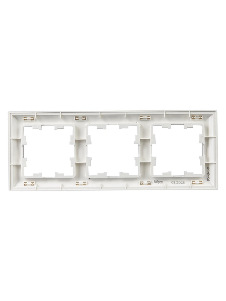 IEK Brite Рамки Рамка IEK BRITE DECOR Алюминий 3D-форма 3-м РУ-3-Бр BR-M32-12-K47