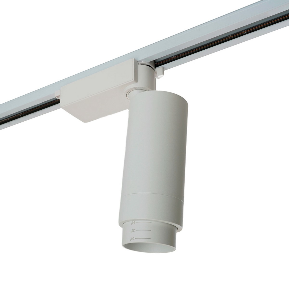 Трековые светодиодные светильники Светодиодный светильник Feron AL137 трековый 20W 4000K белый изменяемый угол освещения 15-60 град 51175 