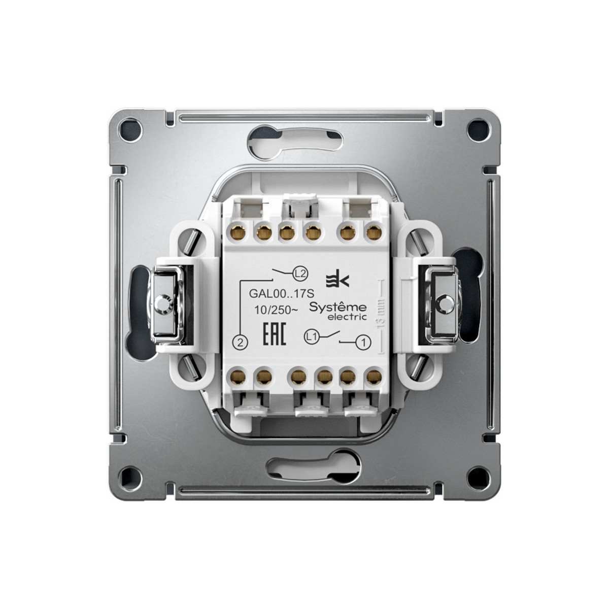 ArtGallery Грифель Выключатель SE ArtGallery Грифель 2-клавишный кнопочный, быстрозажим. клем. GAL000717S