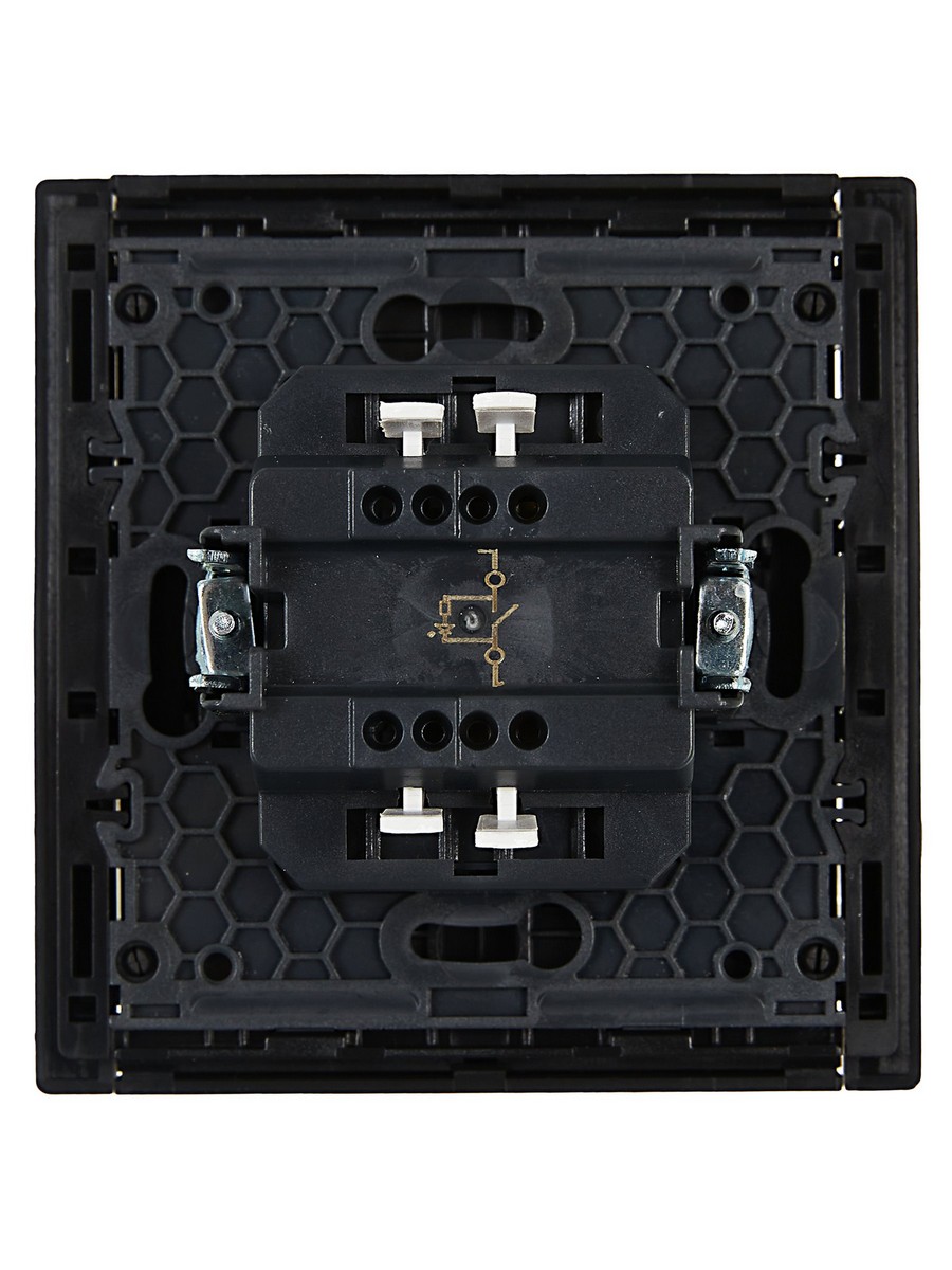 IEK FORTE&PIANO Черный Выключатель IEK FORTE&PIANO Черный 1-кл с индикатором 10А FP102