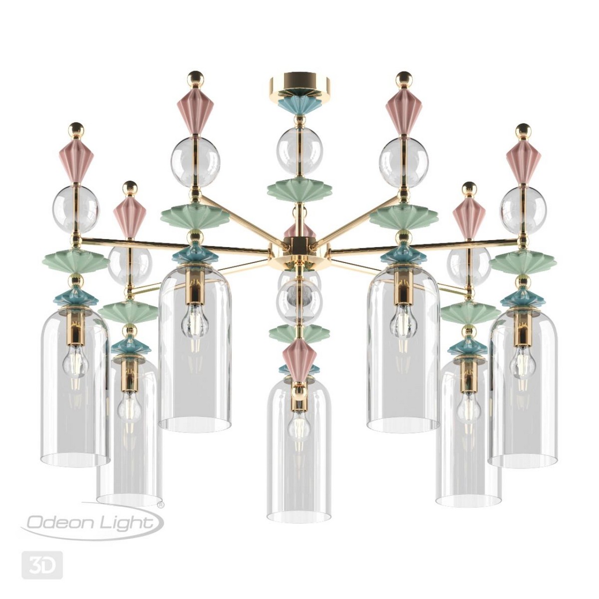Люстры Люстра потолочная ODEON LIGHT 4855/7C BIZET 