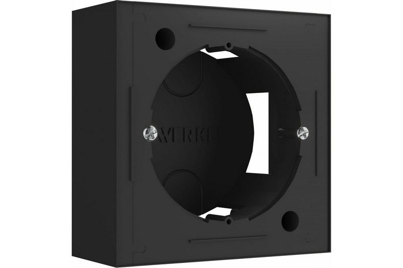 Werkel Черный матовый механизмы Коробка Werkel для накладного монтажа (черный) W8000008