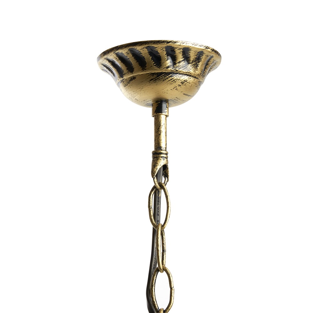 Уличные светильники на цепочке Уличный светильник Feron 6205 шестигранный на цепочке 100W E27 230V, черное золото 11143 