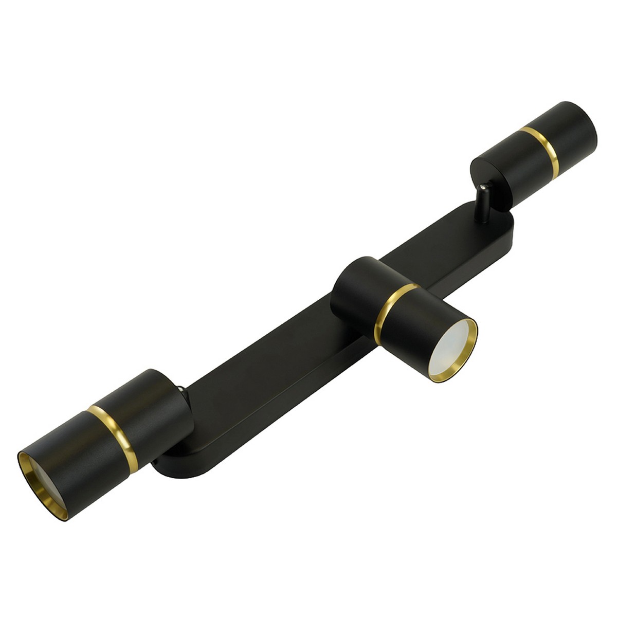 Светильники споты светодиодные Светильник спот Feron ML1863 ZEN настенно-потолочный GU10 чёрный золото 48645 