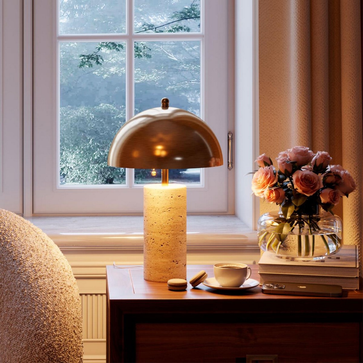 Настольные лампы Настольный светильник ODEON LIGHT 7089/2T RUFINA LED 