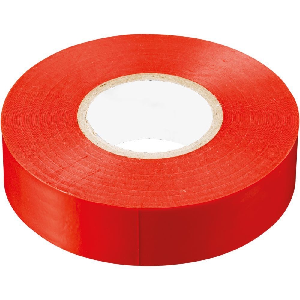 Изолента STEKKER INTP01315-10 0,13*15 мм. 10 м. красная 32823