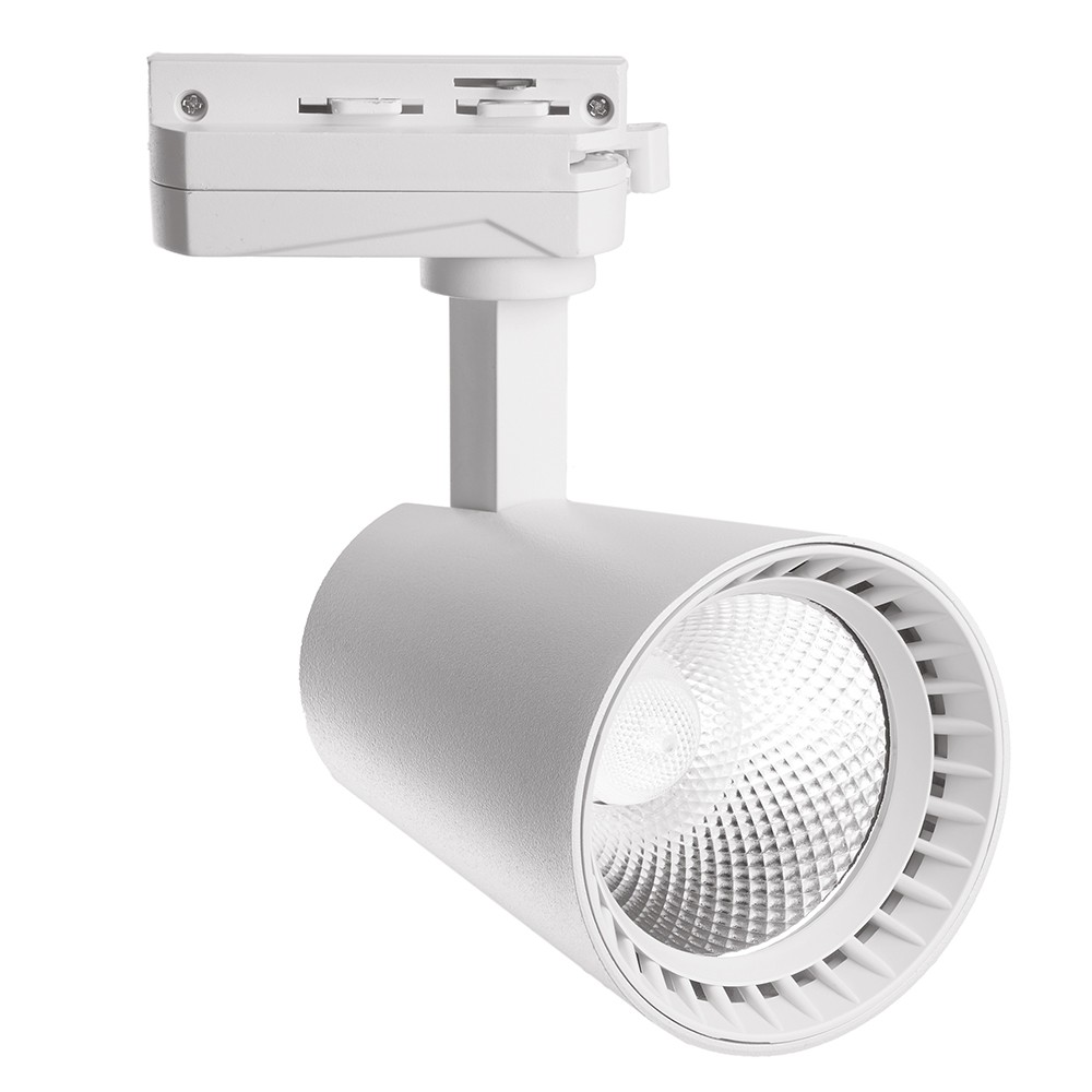 Трековые светодиодные светильники Светодиодный светильник Feron AL100 трековый на шинопровод 20W 4000K белый 41605 