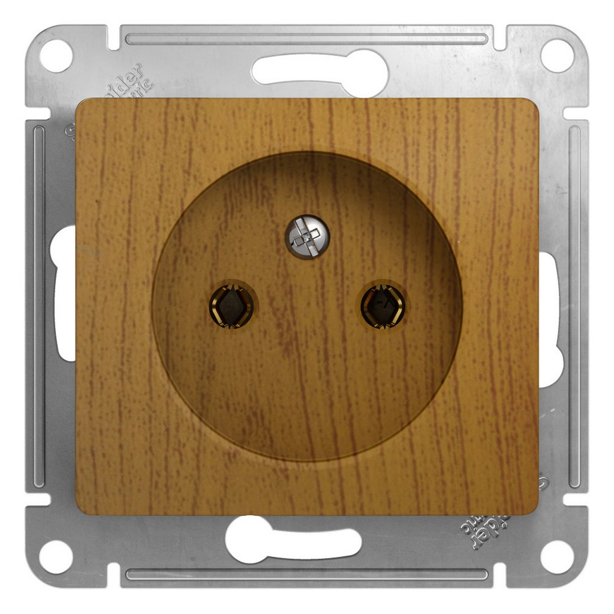 Glossa Дуб Розетка Systeme Electric Glossa Дерево Дуб без заземления GSL000541