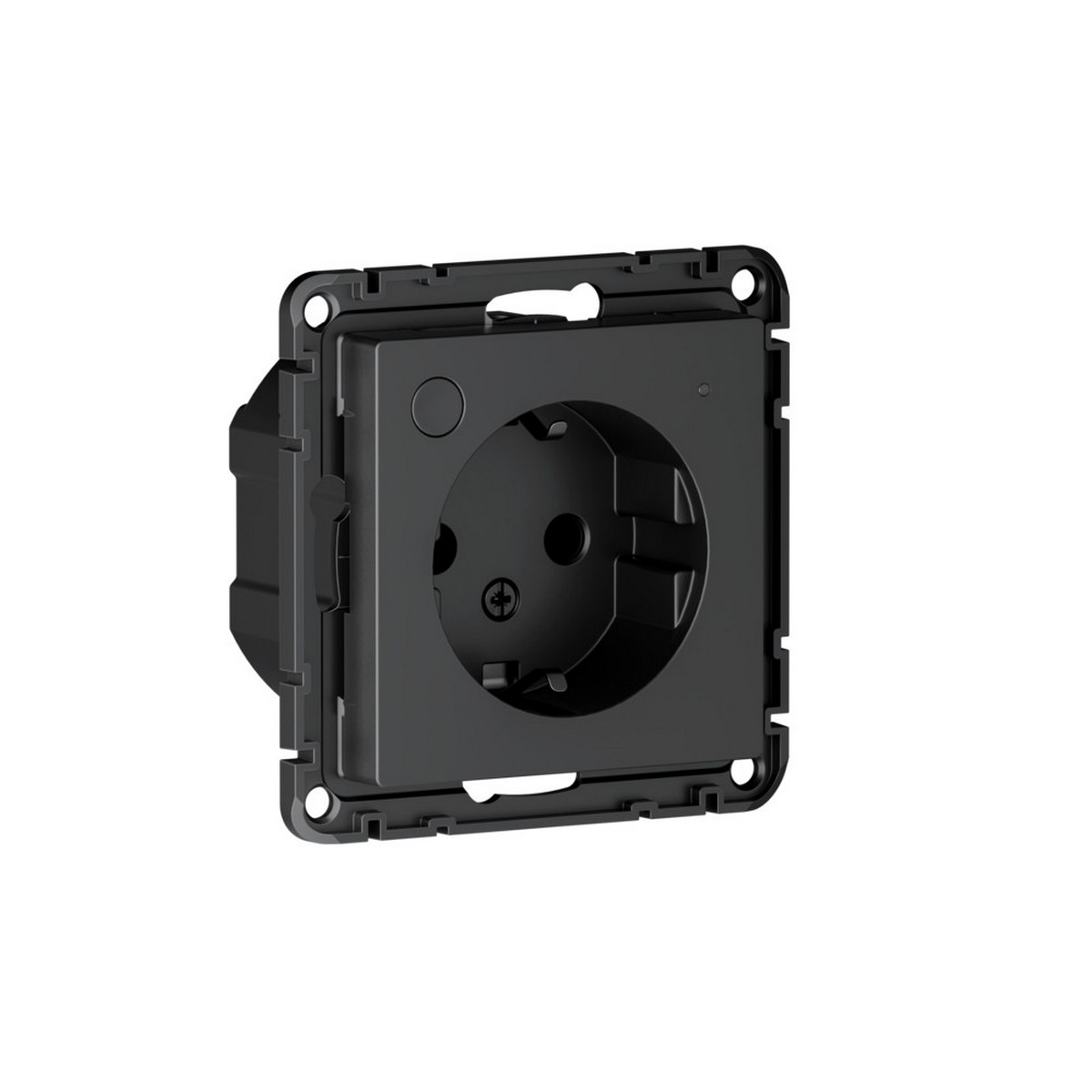AtlasDesign Карбон Розетка SBER SE AtlasDesign Smart Карбон с заземл., со шт., Zigbee ATN001045Z