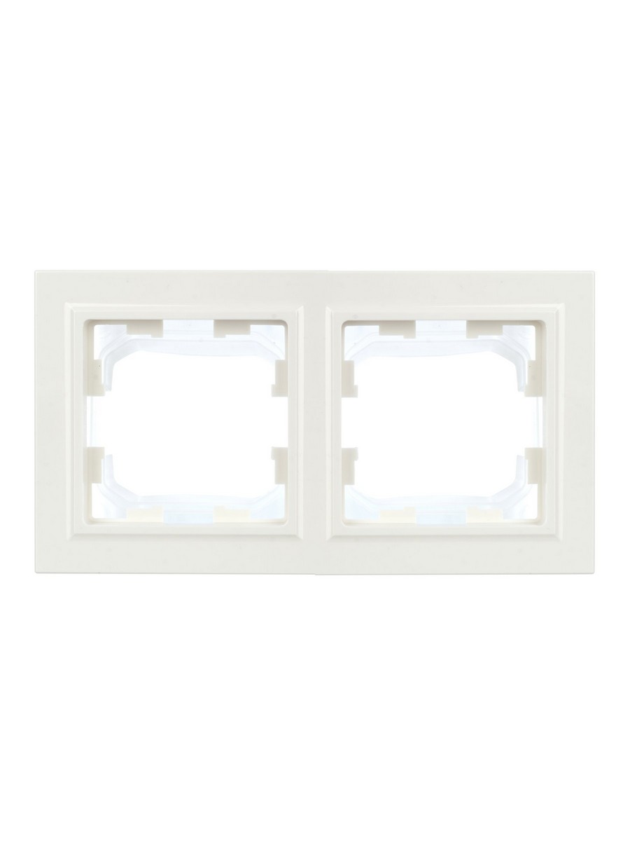IEK Brite Рамки Рамка IEK BRITE 2-местная IP44 РУ-2-БрБ-44 белый BR-M22-44-K01