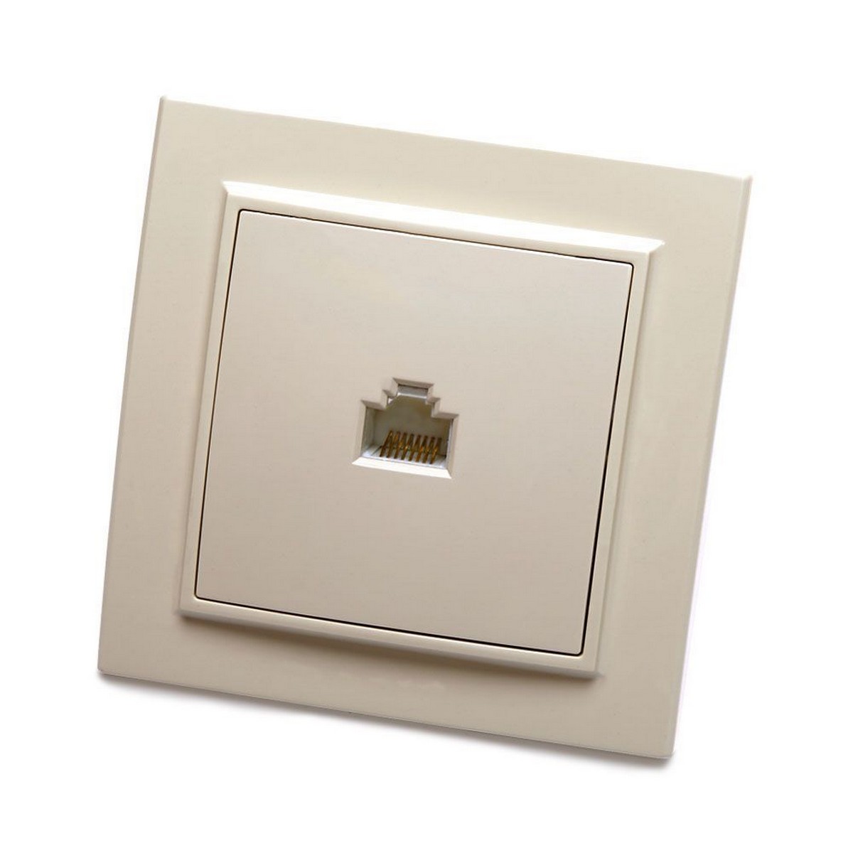 Эрна - Розетки и выключатели Stekker Розетка компьютерная 1-местная STEKKER PST00-9007-02 RJ-45 Эрна слоновая кость с рамкой 39233