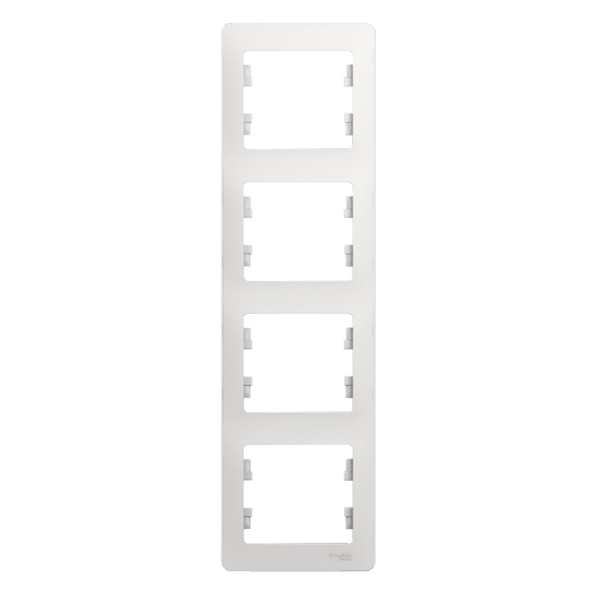 Glossa Белый Рамка Systeme Electric Glossa Белый 4-я, вертикальная GSL000108
