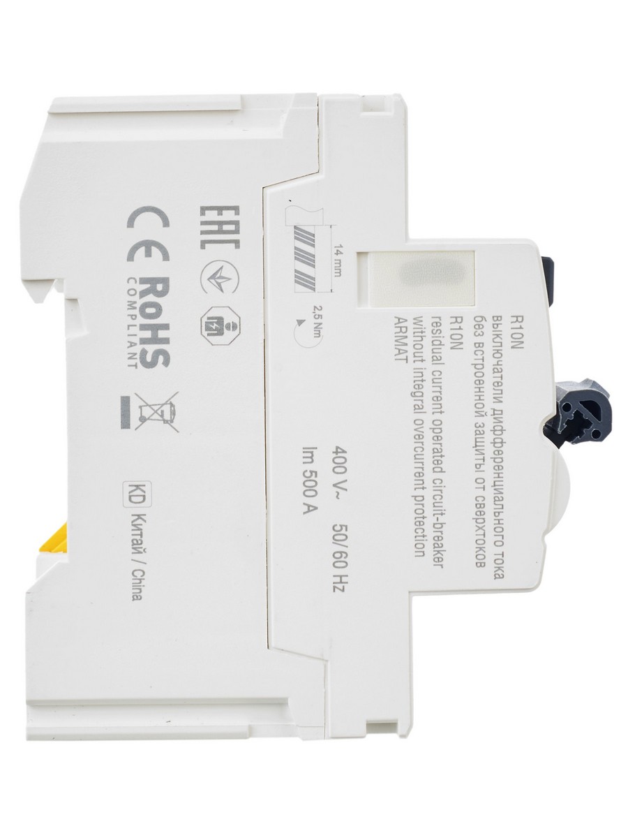 IEK ВДТ УЗО IEK ARMAT R10N 4P 40А 300мА тип A AR-R10N-4-040A300 