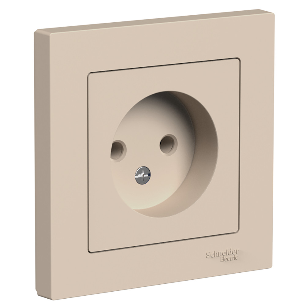AtlasDesign Песочный Розетка Systeme Electric AtlasDesign Песочный б/з 16А в сборе ATN001240