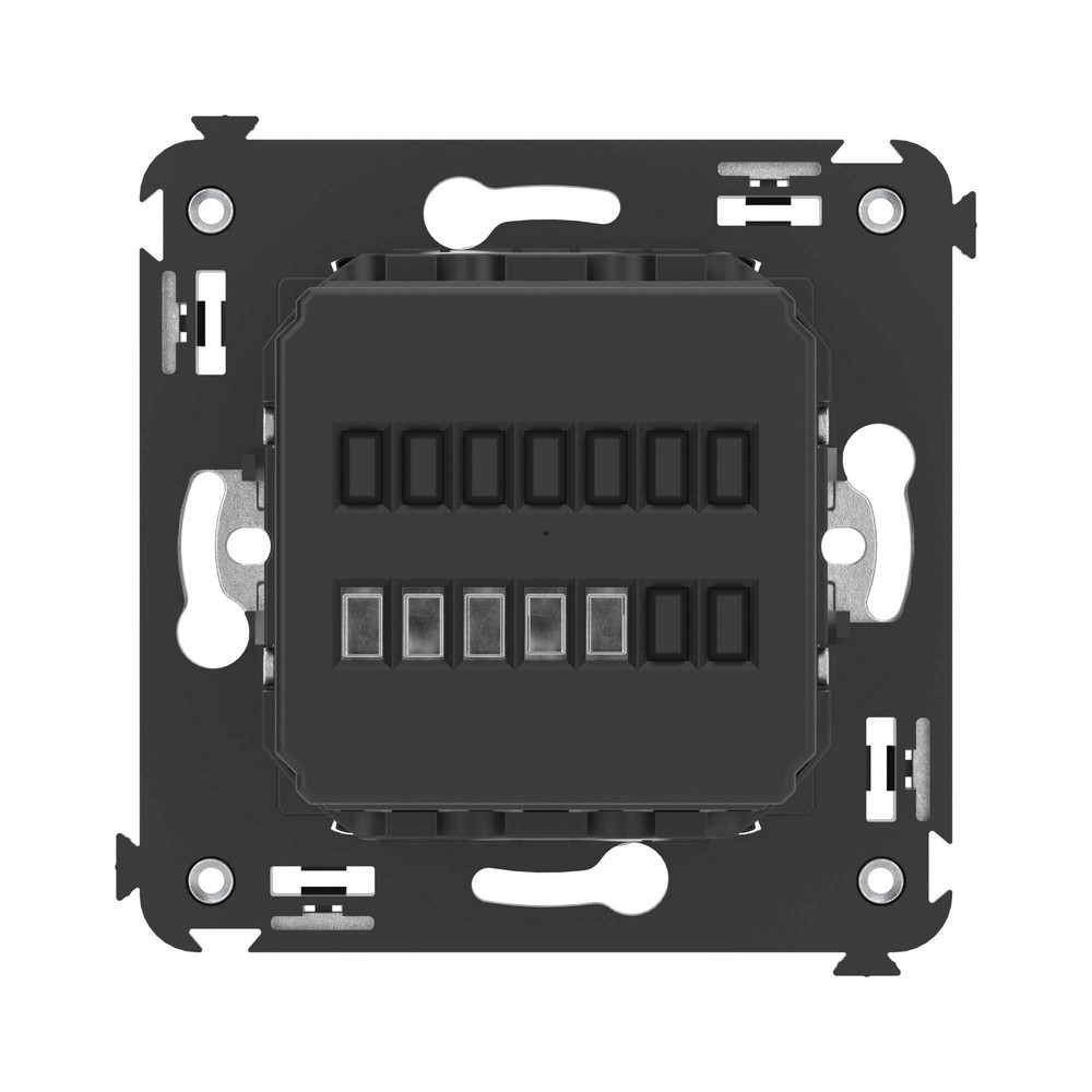 DKC Avanti механизмы Черный квадрат Термостат для теплых полов DKC Avanti в стену "Черный квадрат" 4402163