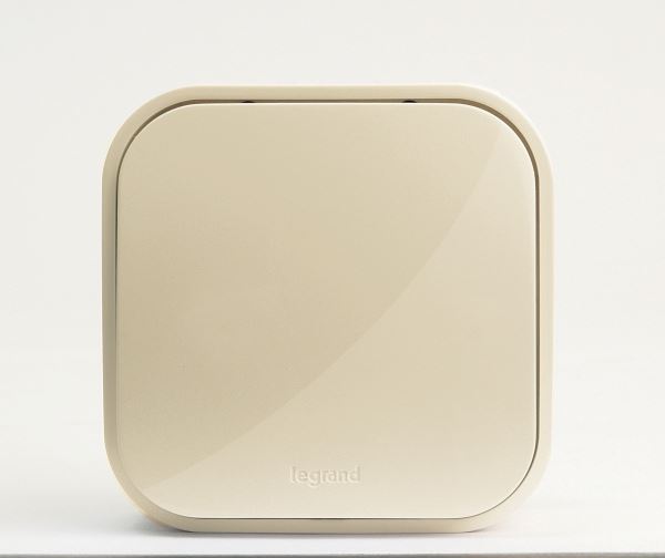 Накладные Розетки и выключатели Legrand Quteo Бежевый Выключатель Legrand Quteo 10A 1-клавишный бежевый  782230