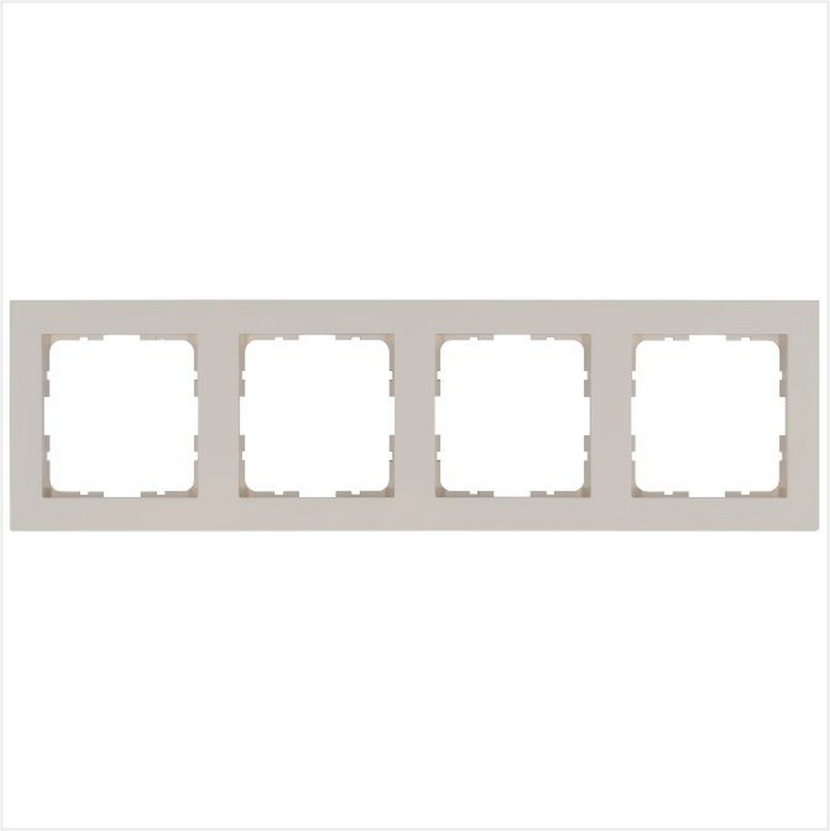 JASMART G - розетки и выключатели Рамка JASMART G-Classic 4-постовая Тауп G1004T