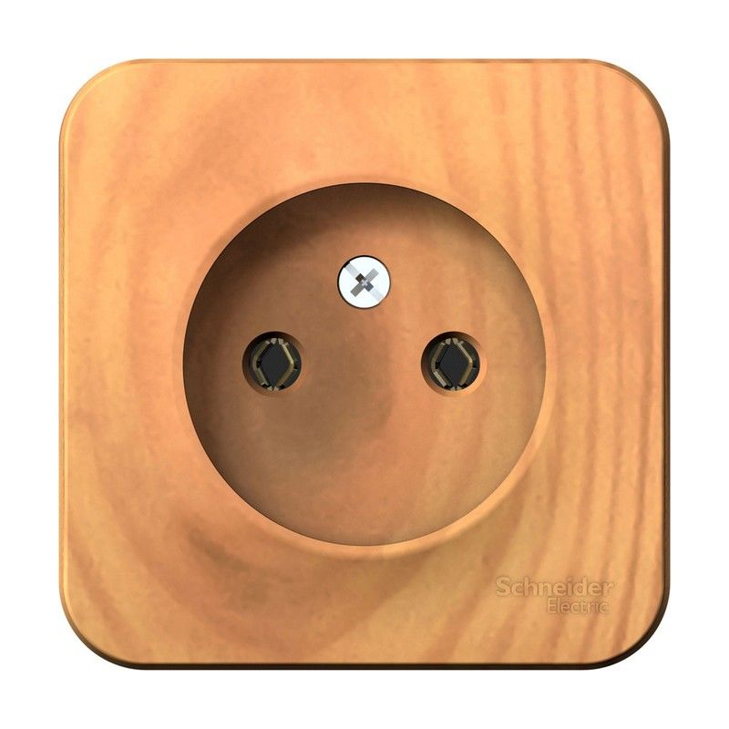 Blanca ясень розетки и выключатели Розетка SE Blanca б/з Ясень наружный без шторок изолир. пластина BLNRA000115