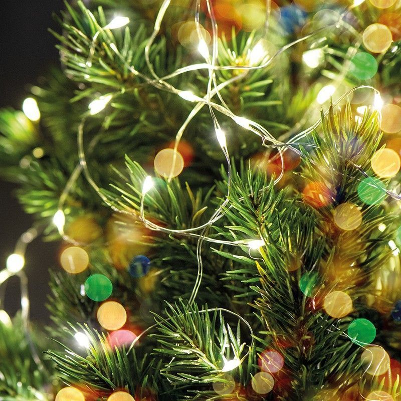 Гирлянда линейная Feron CL576 Роса статичная 10м USB 5000K 48187