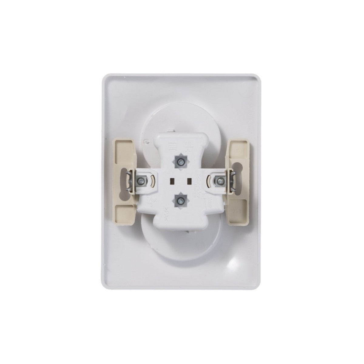 Glossa Белый Розетка Systeme Electric Glossa Белый 2-я без заземления (в сборе с рамкой) GSL000120