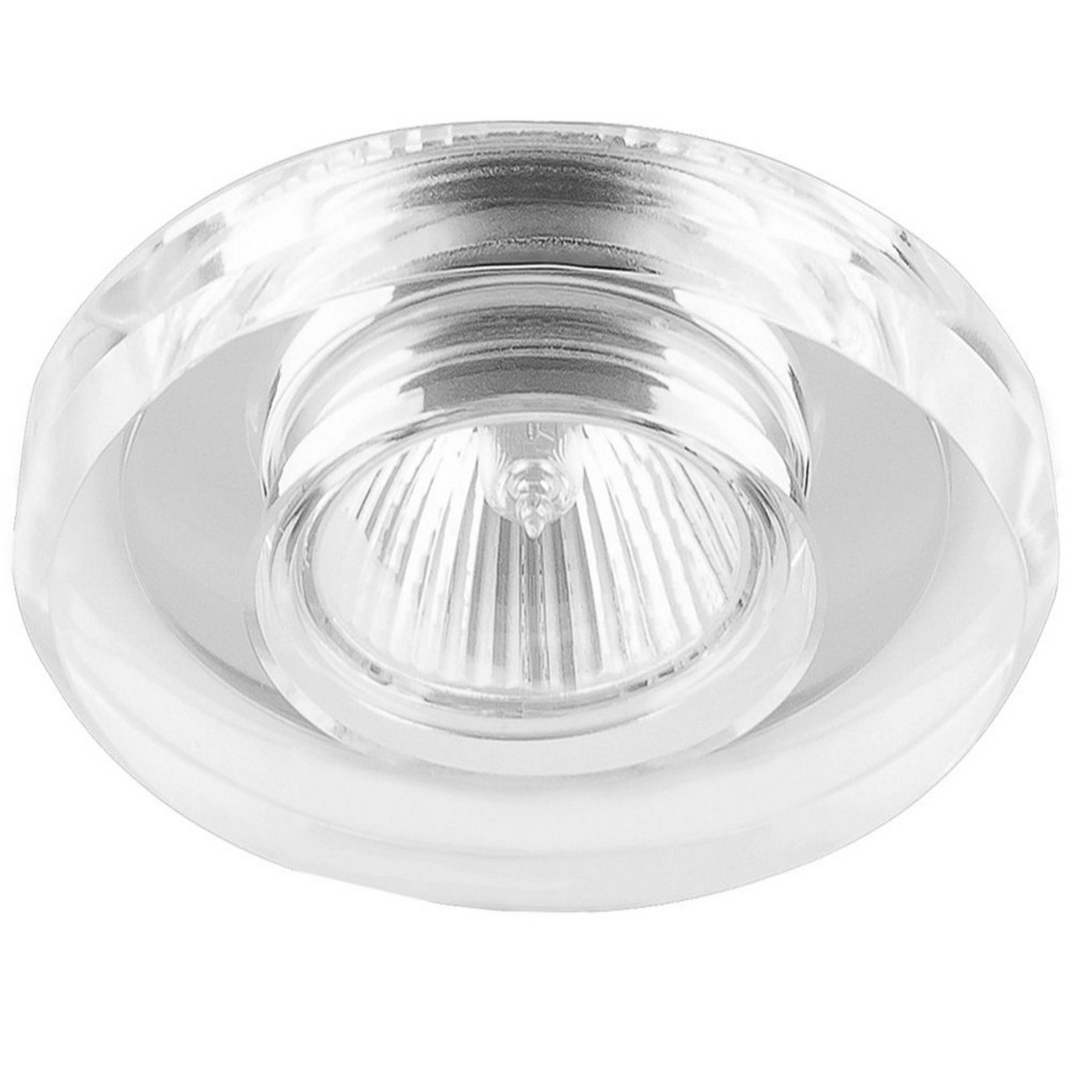 Встраиваемые светодиодные светильники Светильник встраиваемый Feron DL8060-2 потолочный серебристый MR16 G5.3 19710 