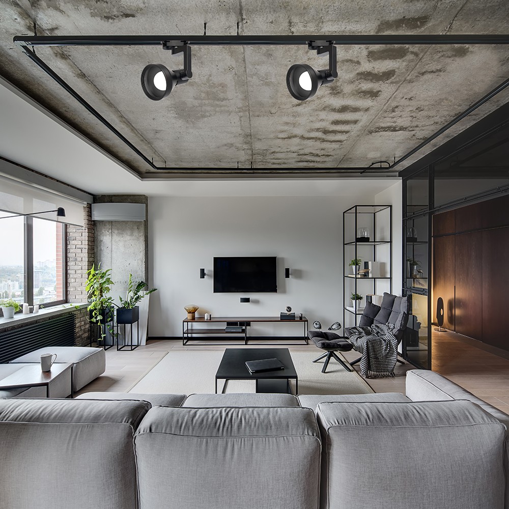 Трековые светодиодные светильники Светильник Feron AL193 трековый однофазный на шинопровод под лампу E27, черный 41598 