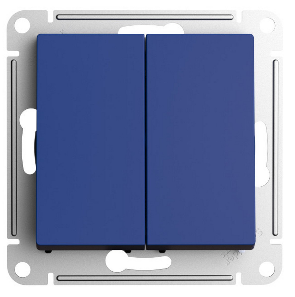 AtlasDesign Аквамарин Переключатель Systeme Electric AtlasDesign Аквамарин 2-клавишный перекрестный, 2 x сх. 7 10АХ, механизм ATN001173