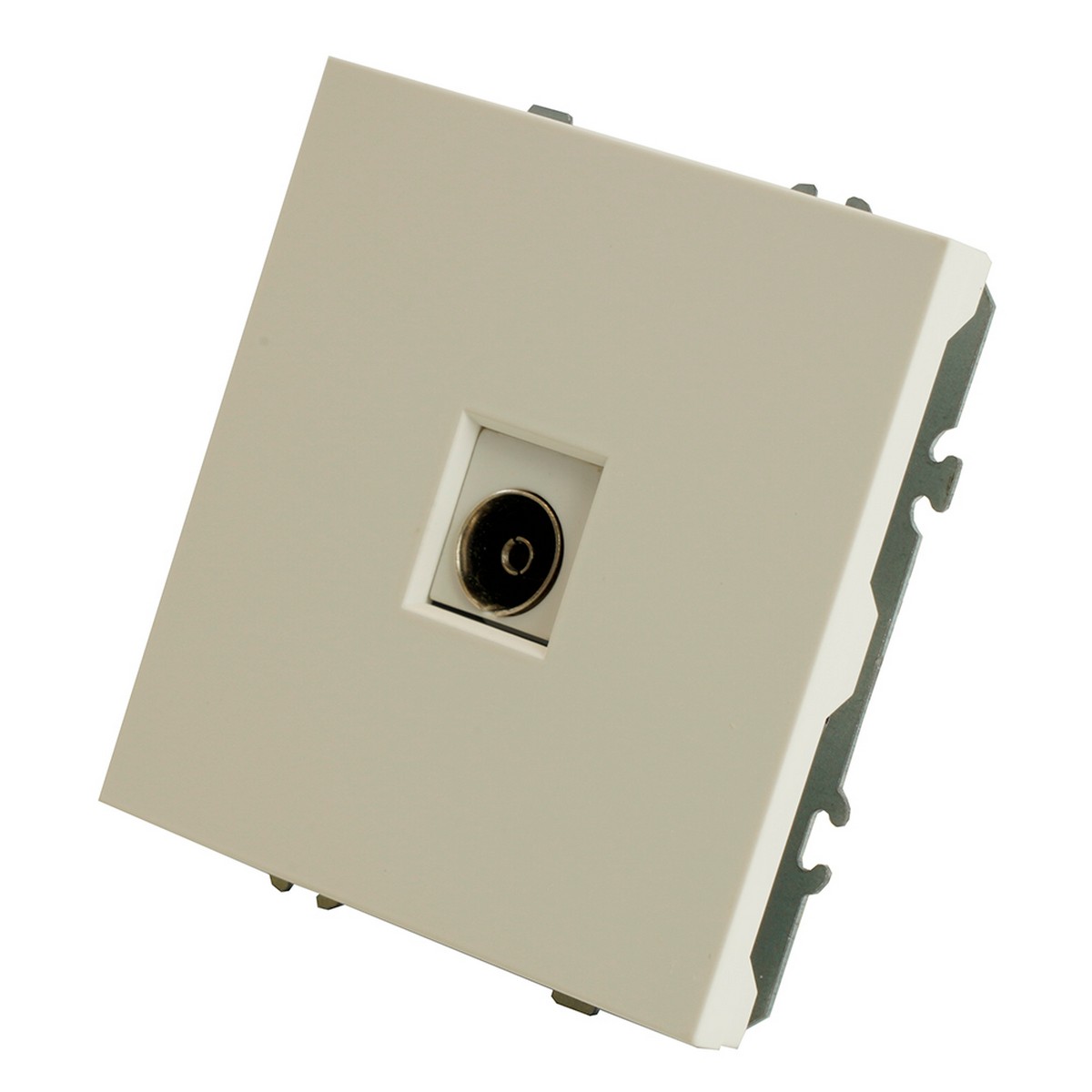 Эмили - Розетки и выключатели Stekker Розетка телевизионная 1-ая STEKKER Эмили RST00-5108-01 75 Ом 5-862МГц  белый фарфор soft touch 49875