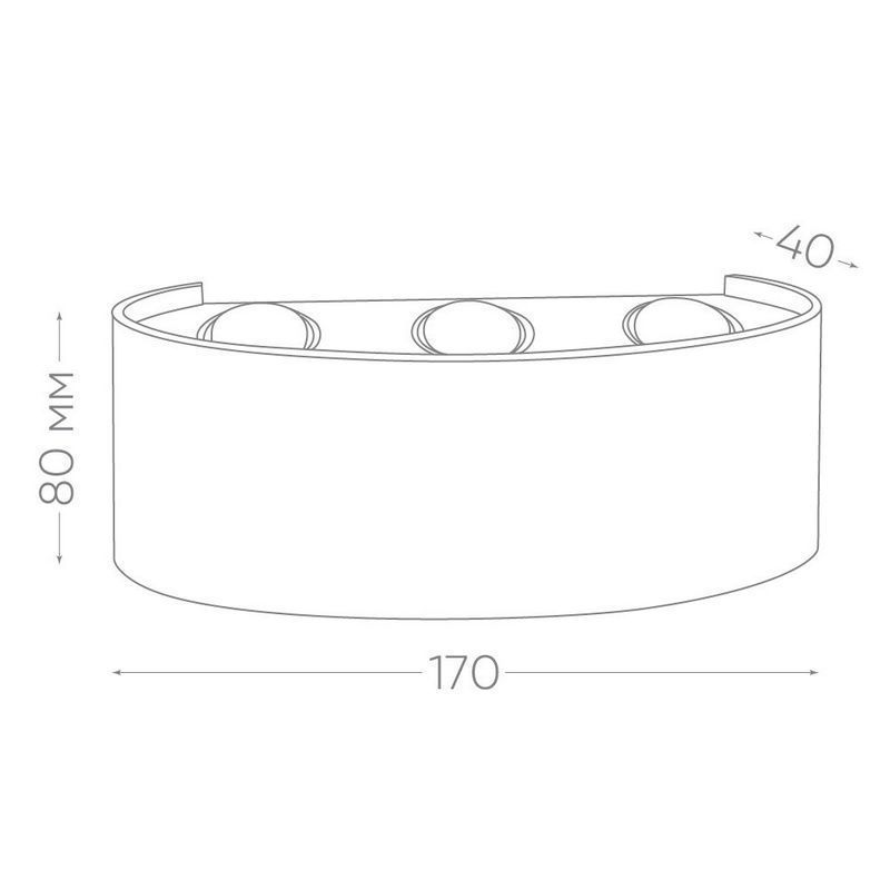 Уличные настенные светильники Светильник уличный светодиодный Feron DH101 6*1W 450Lm 4000K белый 06311 
