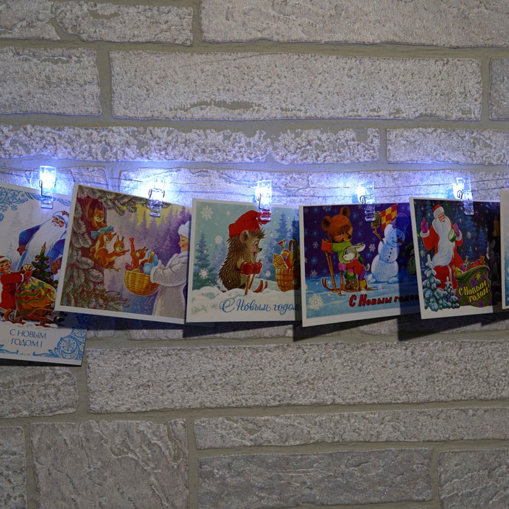 Гирлянда линейная Feron CL573 Прищепки статичная 1.8м USB 2700K 41650