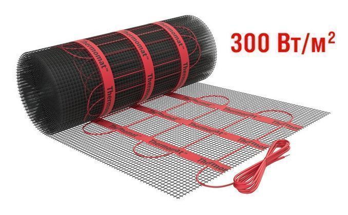 Теплый пол Thermo (Швеция) Теплый пол нагревательный мат Thermo Thermomat TVK-300 BL 3 м.кв