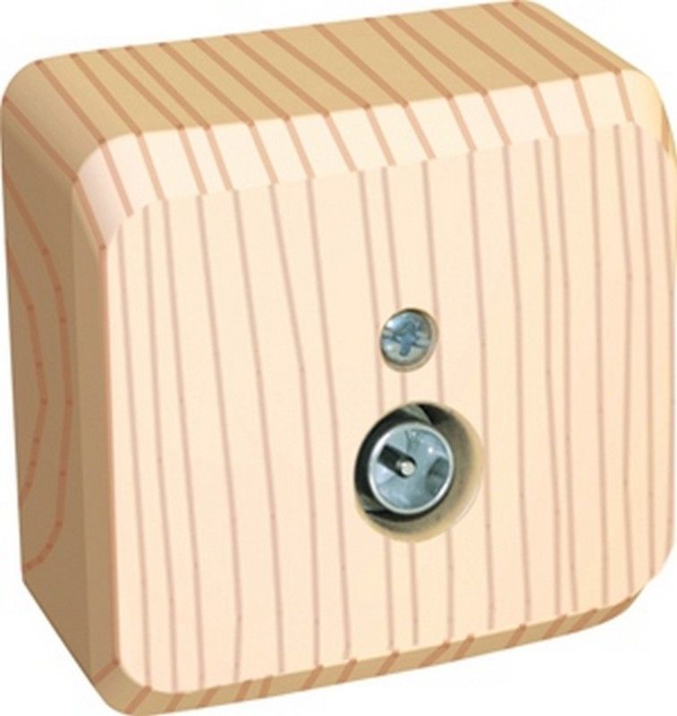 Этюд Дача Розетка TV Schneider Electric Этюд наружный Дача Сосна единственная 0,7dB TVA-002D