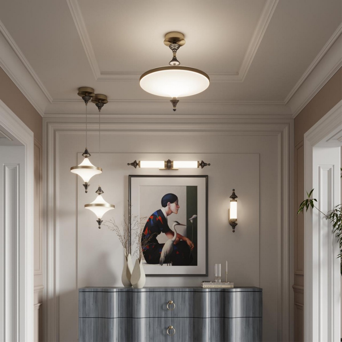 Люстры Люстра потолочная ODEON LIGHT EXCLUSIVE 5404/43CL ULA LED 