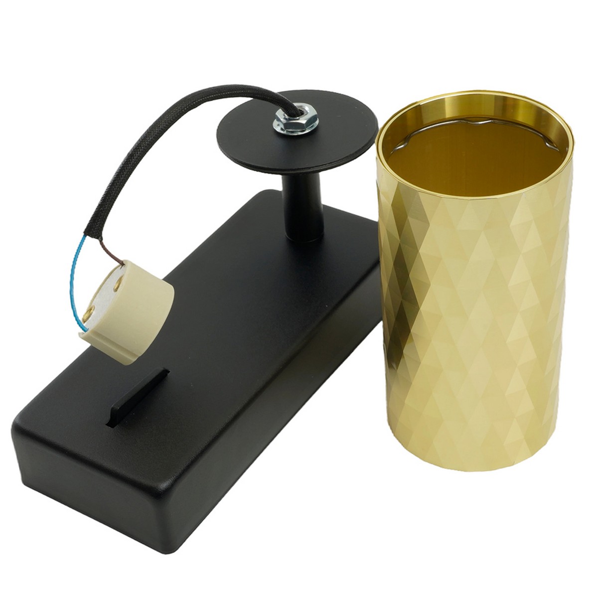 Светильники споты светодиодные Светильник спот Feron ML1880 PRISM GU10 золото и чёрный 48671 