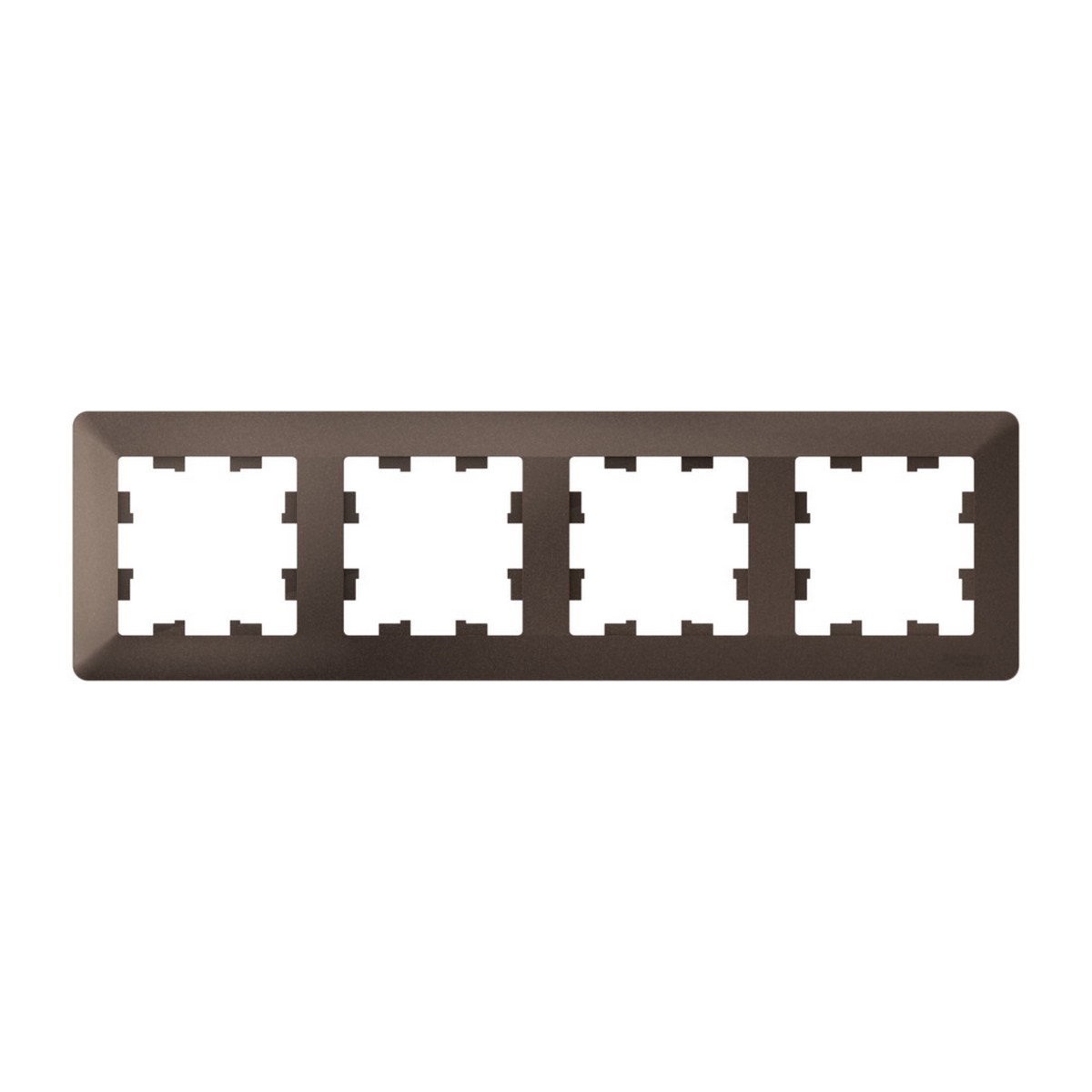 AtlasDesign Мокко Рамка Systeme Electric AtlasDesign Air Мокко/дымчатый черный 4-ая ATN220604