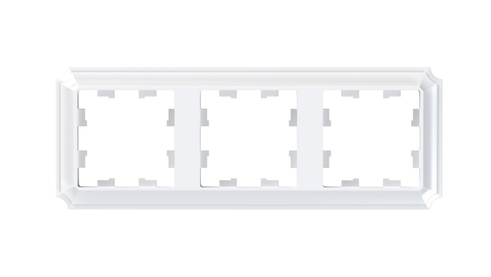 AtlasDesign Рамки Antique Рамка Systeme Electric AtlasDesign Antique Белый 3-ая, универсальная ATN100103