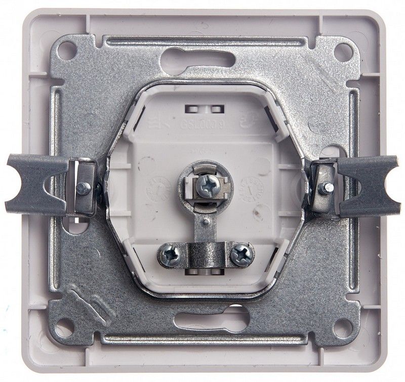 Glossa Белый Розетка Systeme Electric Glossa Белый TV проходная 4DB GSL000192