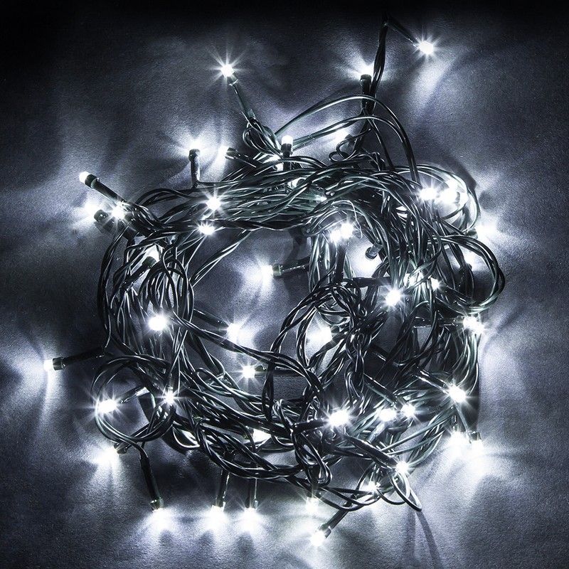 Гирлянда Feron CL06 линейная 200 LED 5000K 20м + 5м зеленый шнур 26733