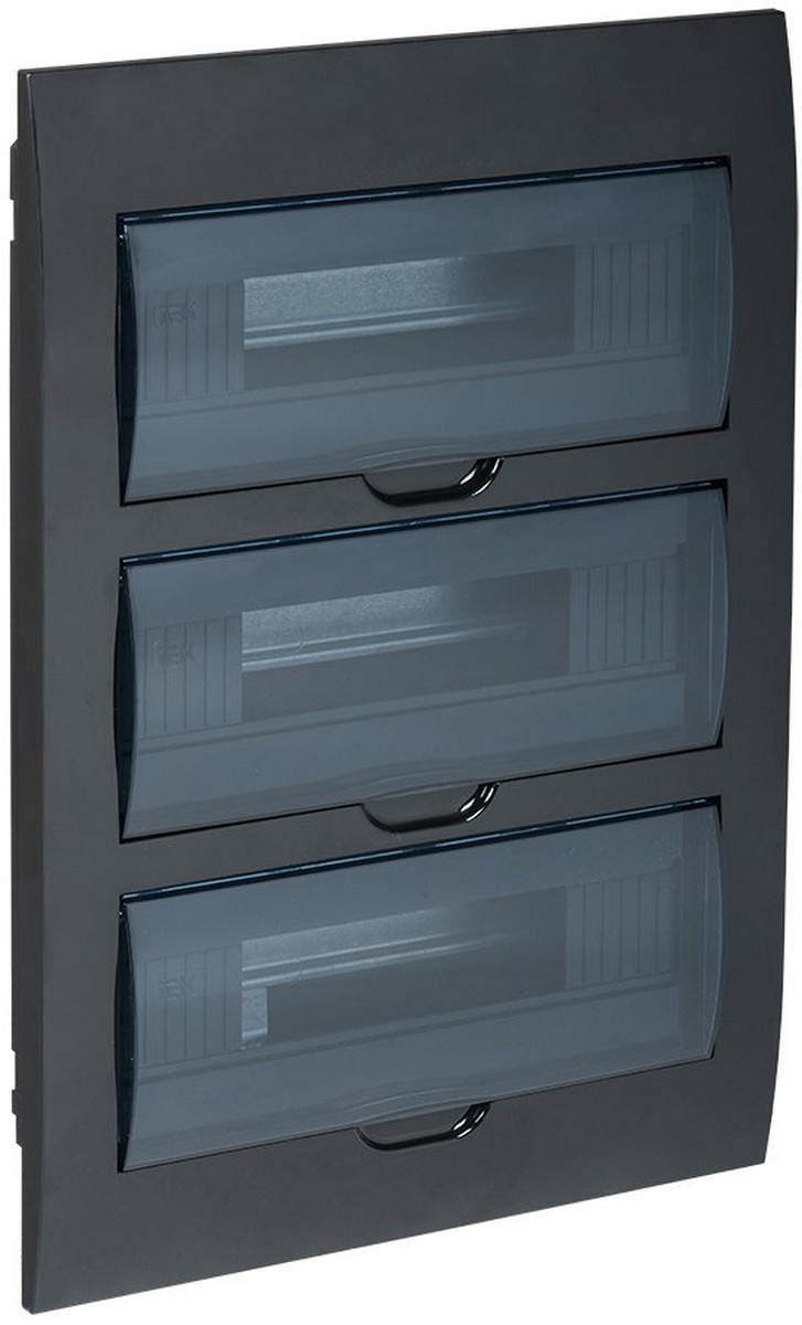 Пластиковые боксы и щиты IEK Корпус пластиковый IEK KREPTA 3 ЩРВ-П-36 IP41 черный скрыт.монтаж MKP12-V-36-41-K02