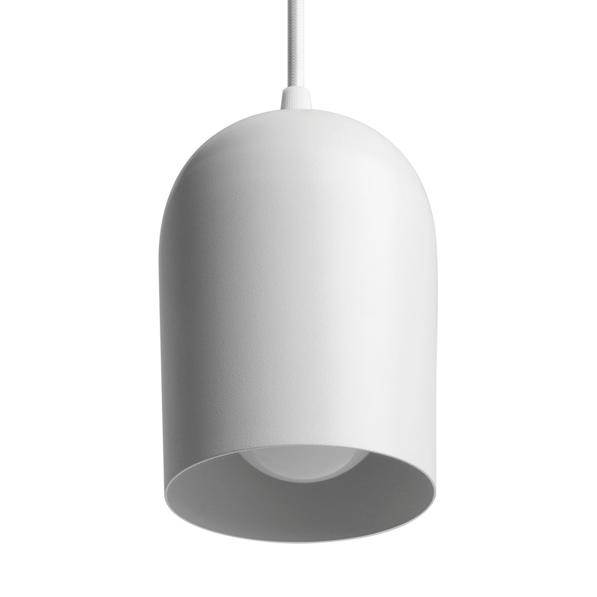 Трековые светодиодные светильники Светильник Feron AL197 трековый однофазный на шинопровод под лампу на подвесе E27 белый 48554 