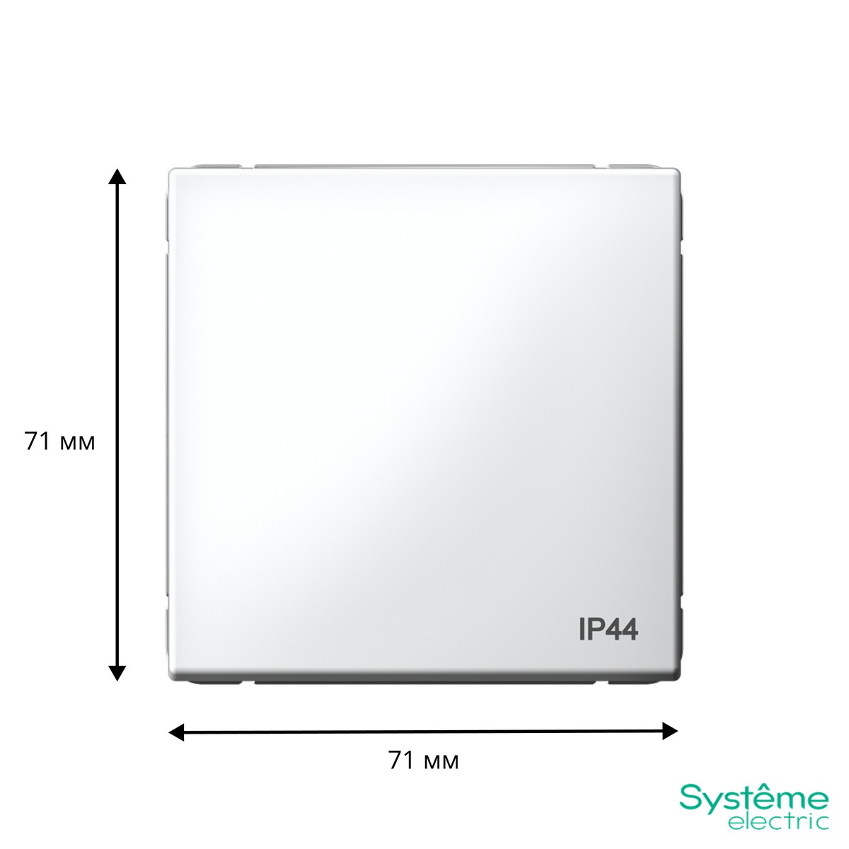 ArtGallery Белый Переключатель Systeme Electric ArtGallery Белый 1-клавишный IP44  GAL440161
