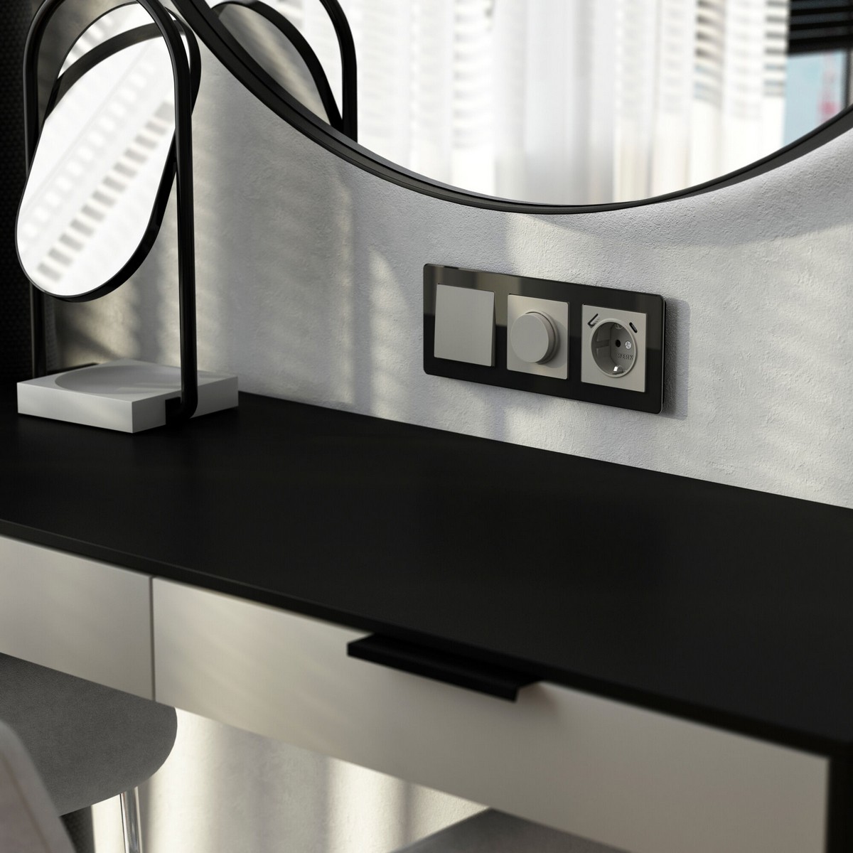 Werkel дымчатый Выключатель Werkel одноклавишный (дымчатый) W1210004