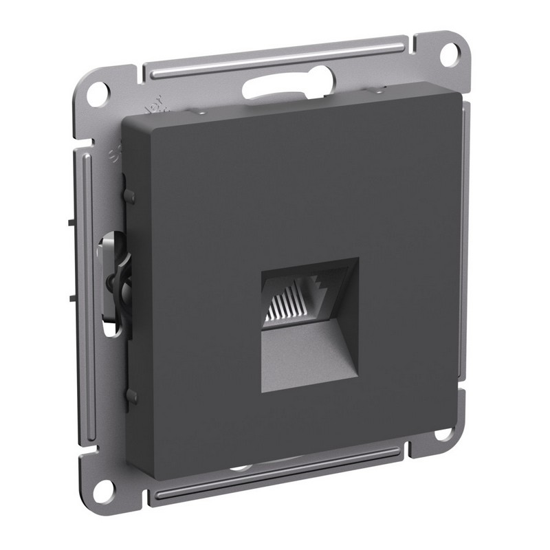 AtlasDesign Базальт Розетка Systeme Electric AtlasDesign Базальт компьютерная RJ45, кат.6A ATN001486