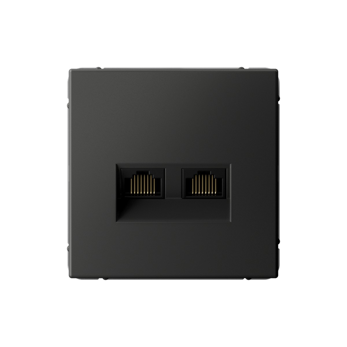 ArtGallery Базальт Розетка компьютерная Systeme Electric ArtGallery Базальт двойная RJ45+RJ45, кат. 5е,